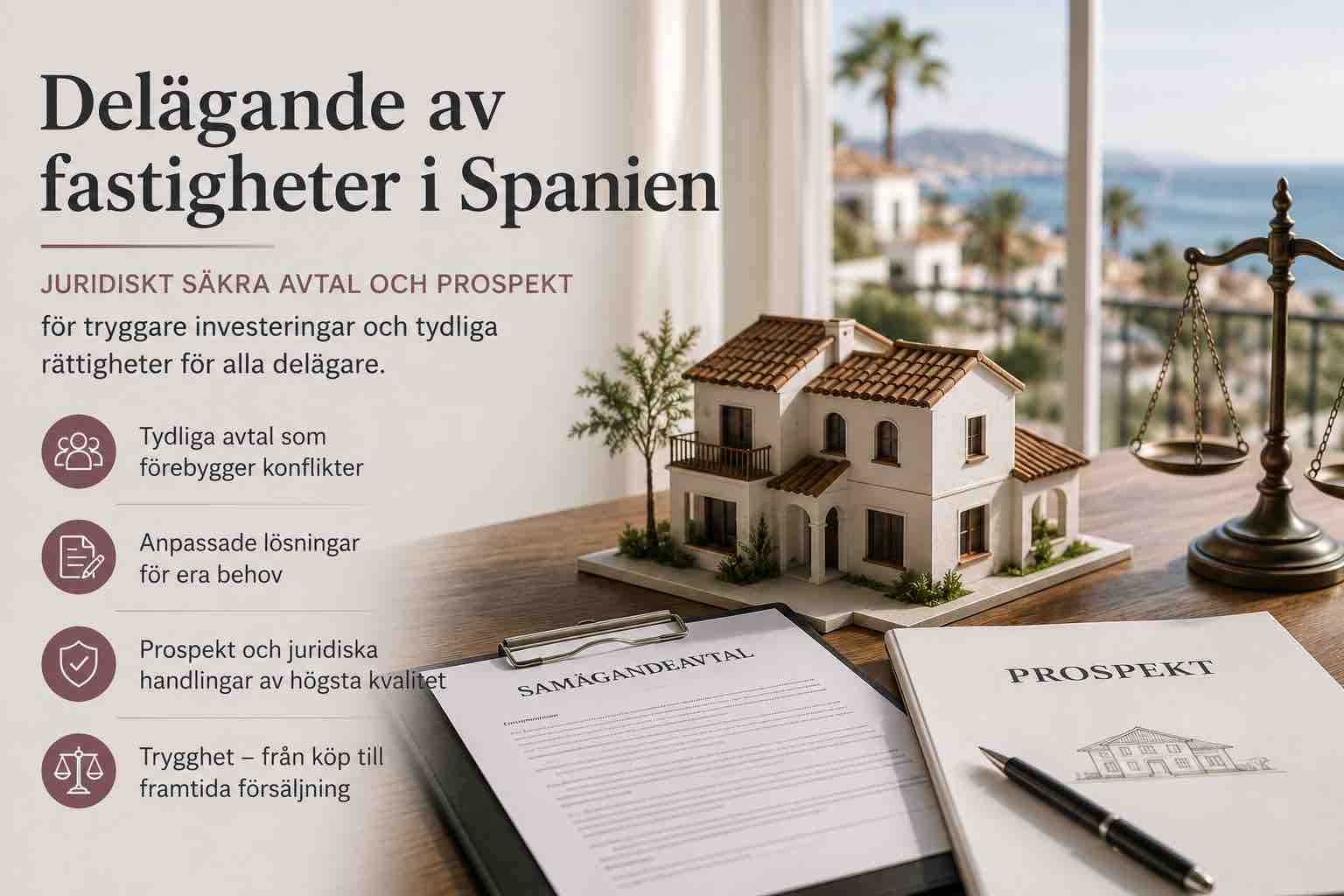 Read more about the article Delägande av fastigheter i Spanien – Vi upprättar juridiskt säkra avtal och prospekt