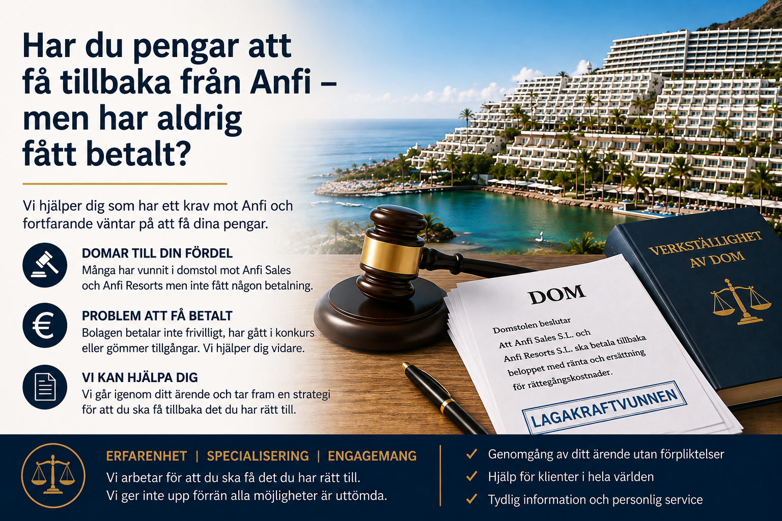 Read more about the article Har du pengar att få tillbaka från Anfi – men har aldrig fått betalt?